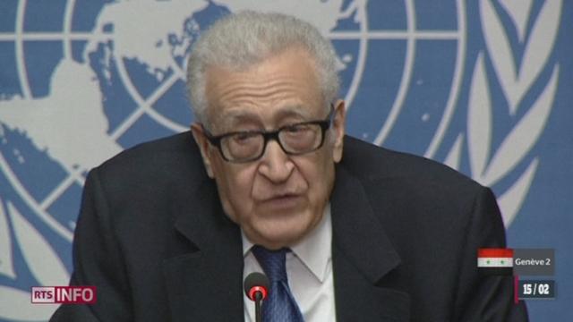 Syrie - Genève 2: l'émissaire de l'ONU, Lakhdar Brahimi, a mis fin aux discussions inter-syrienne
