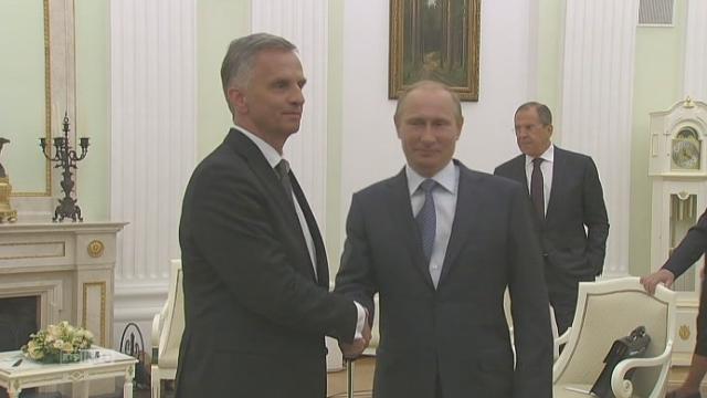 Didier Burkhalter rencontre Vladimir Poutine