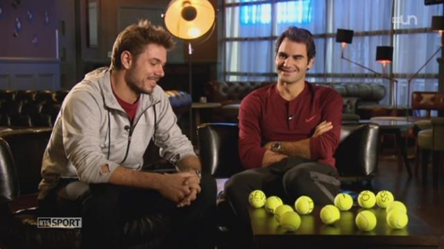 Tennis: Wawrinka et Federer donnent un entretien exclusif