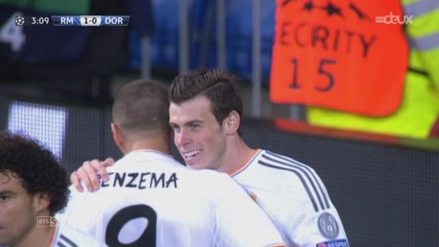¼ (aller), Real Madrid - Borussia Dortmund (1-0): ouverture du score pour le Real avec Bale