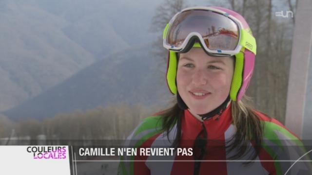Camille Dias, la jeune skieuse de Leysin, participera au Géant dames de Sotchi