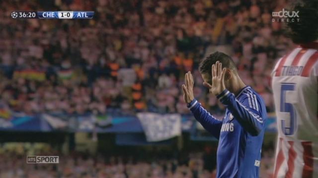 1-2, (retour), Chelsea FC - Atlético Madrid (1-0): Azpilicueta donne en retrait pour Torres qui ouvre le score pour Chelsea