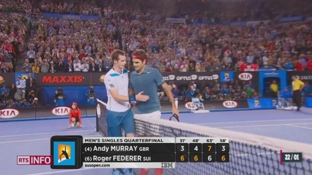 Tennis - Open d'Australie: Roger Federer est en demi-finale