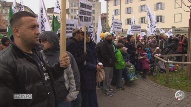 FR: des manifestants dénoncent l'islamophobie