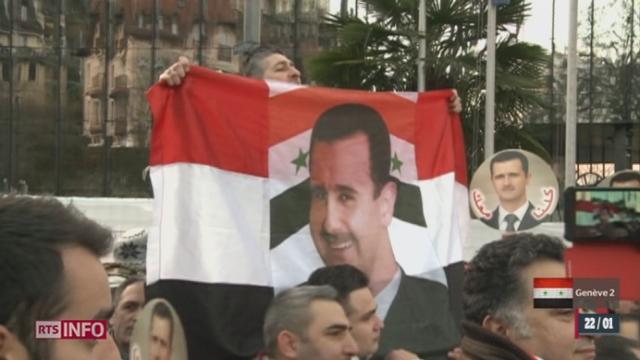 Conférence Genève 2: les partisans et opposants au régime de Damas se sont fait face