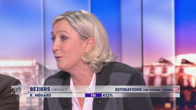 La réaction de Marine Le Pen