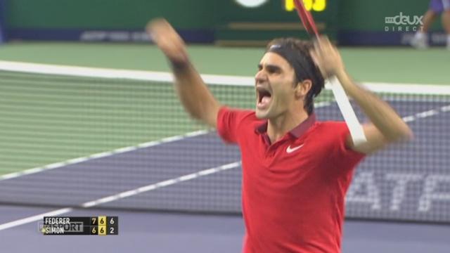 Finale, Federer - Simon (7-6, 7-6): il aura fallu deux tie-breaks à Roger Federer pour enlever son 23ème Masters 1000