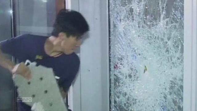 Manifestants hong-kongais violemment repoussés