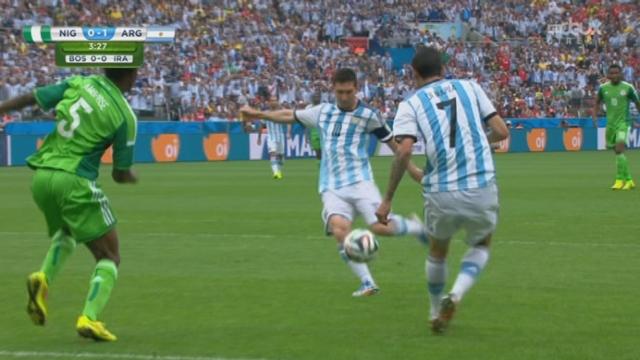 Groupe F, NGR-ARG (0-1): après 2 minutes de match, Messi glisse le ballon au fond de la cage nigérienne