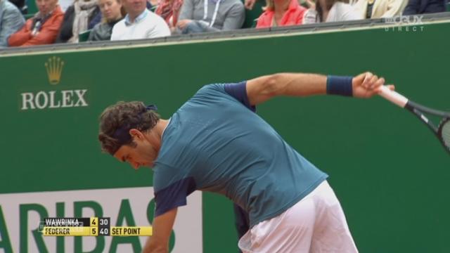 Finale, Wawrinka - Federer (4-6): la 1ère manche revient au Bâlois après 42 minutes de jeu