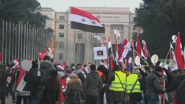 Manifestation de soutien à Bachar al-Assad à Genève