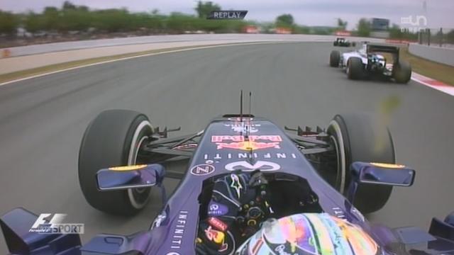 Superbe double dépassement de Vettel qui remonte à la 7ème position