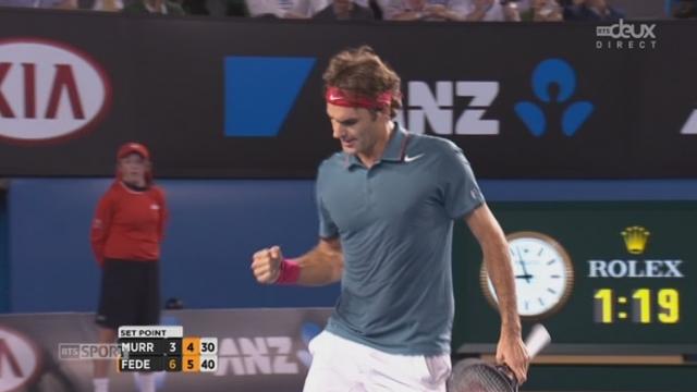 Federer – Murray (6-2, 6-4): le Suisse mène deux sets à rien