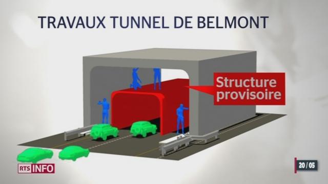 VD: une galerie sera aménagée dans le Tunnel de Belmont pour maintenir le trafic durant le chantier