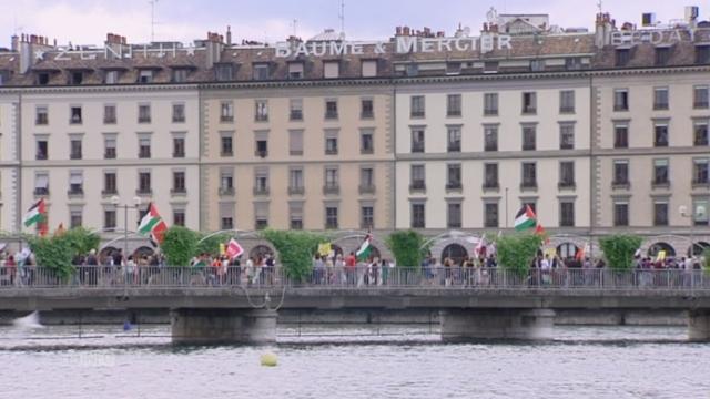Manifestation pour le peuple palestinien à Genève