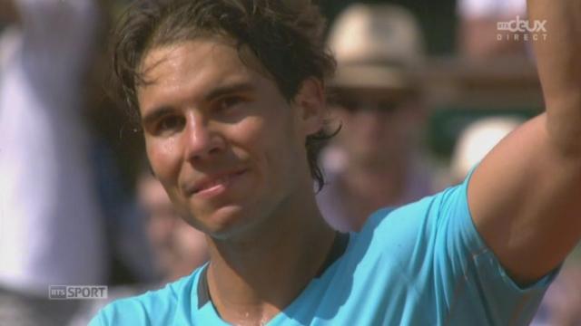 3e tour messieurs, Nadal-Mayer (6-2, 7-5, 6-2): Mayer a bien résisté face à l'espagnol mais Nadal reste toujours trop fort