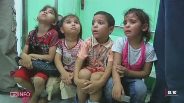 Une école des Nations Unies à Gaza a été touchée par un obus israélien tuant de nombreux enfants