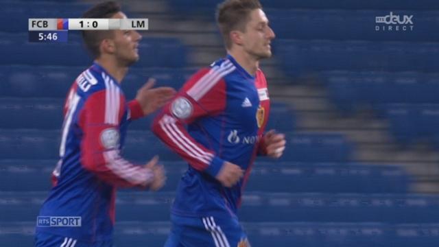 FC Bâle -  FC Le Mont (1-0): ouverture du score très rapide dans cette partie par Andrist bien lancé par Streller