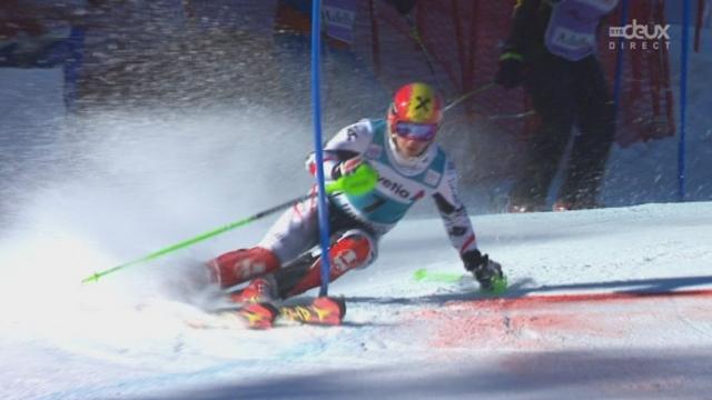 Slalom messieurs, 1ère manche: Marcel Hirscher troisième