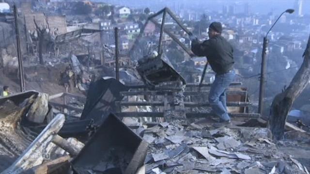L'incendie de Valparaiso maîtrisé en plusieurs jours