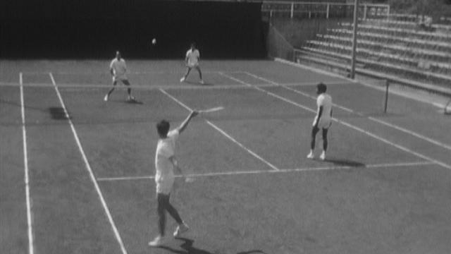 Coupe Davis entre la Suisse et la France en 1970 [RTS]