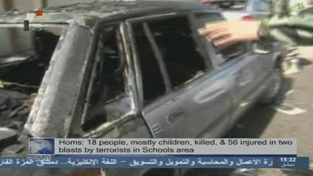 Un attentat meurtrier vise une ecole a Homs en Syrie