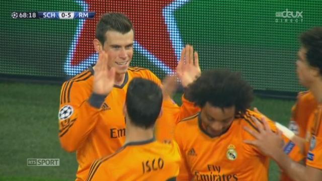 1-8 de finale (aller), Schalke 04 - Real Madrid (0-5): le match tourne à la correction, un 5ème goal signé Bale