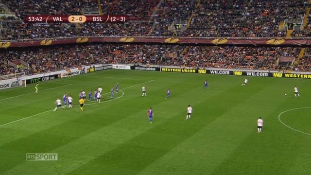 1-4, Valence CF - FC Bâle (2-0): les Valenciens sont à deux doigts de marquer le 3e, mais Sommer et le poteau les en empêchent