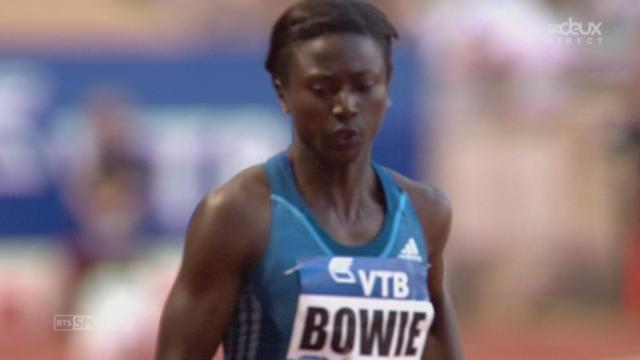 100 m dames: meilleure performance mondiale pour Tori Bowie (USA) 10''80