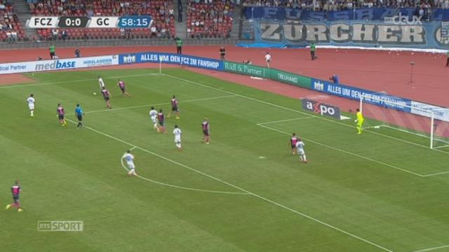 FC Zurich - Grasshopper Club (1-0). 59e minute: Davide Chiumiento réussit un but magnifique de 17 m