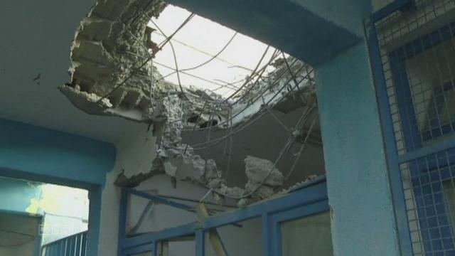 Une école de Gaza a été touchée par des obus de chars