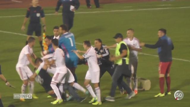 Football: le  match Serbie-Albanie a tourné à l'émeute