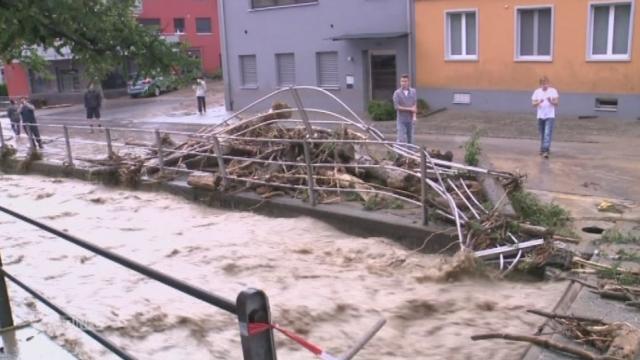Inondations dans le canton de Saint-Gall