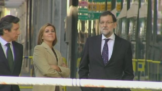 Le Premier ministre espagnol se rend au QG du PP attaqué