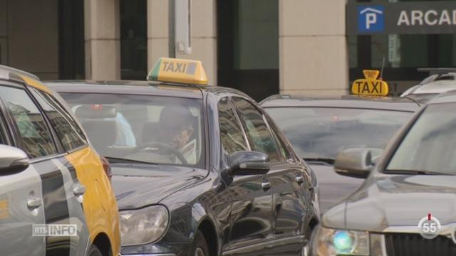 Le service de transport privé à bas coût UBER provoque la colère des taxis genevois