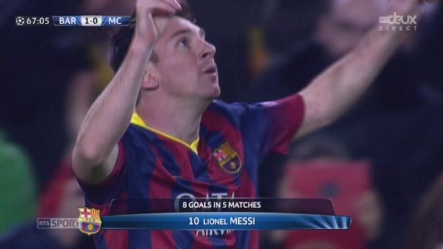 1-8 (retour), FC Barcelone-Manchester City (1-0): ouverture du score tant attendu par la star du Barça Lionel Messi
