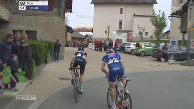 1e étape Ascona-Sion: sprint de Tschopp en haut de la dernière ascension