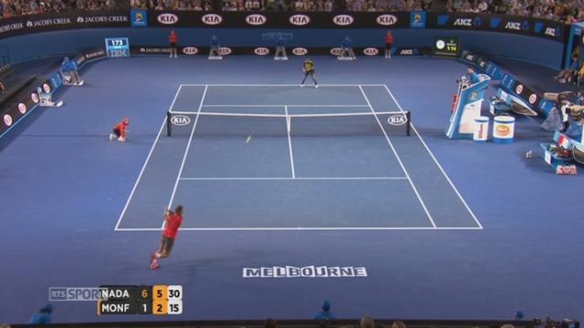 Nadal - Monfils (6-1, 6-2): imperturbable, Nadal prend également le second set