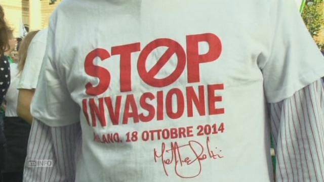 Manifestation contre l'immigration illégale en Italie