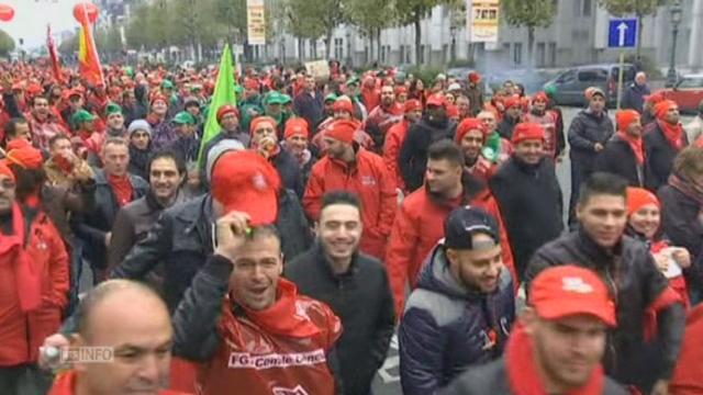 Manifestation en Belgique contre le gouvernement