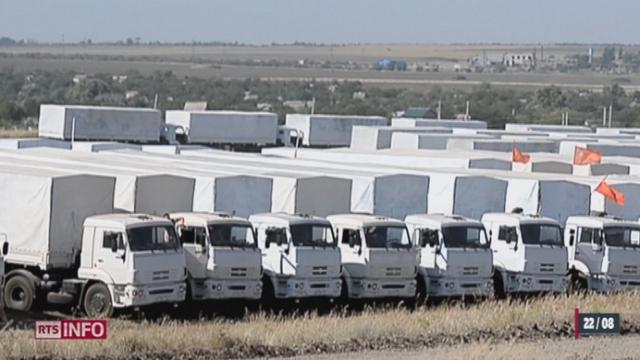 Ukraine: le convoi d'aide humanitaire russe a repris la route ce matin