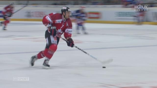 Team Canada - Jokerit Helsinki (3-2): Jeff Tambellini par seul au goal et donne pour la première fois l’avantage au Team Canada