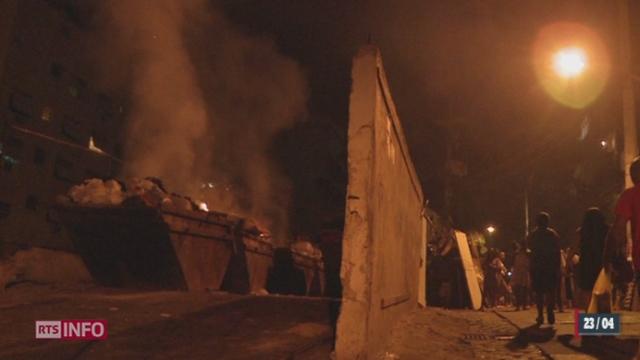 De violentes émeutes ont éclaté mardi soir à Rio de Janeiro, au Brésil