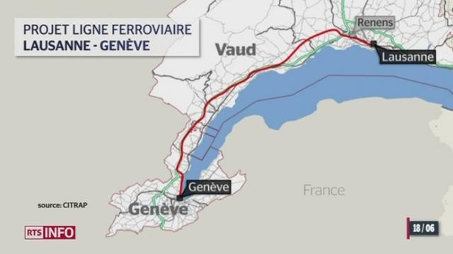 Une nouvelle voie de chemin de fer pourrait être construite entre Genève et Lausanne
