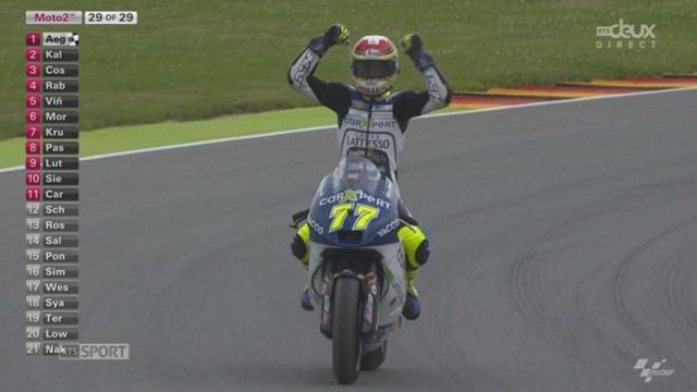 Moto 2: MAGNIFIQUE victoire d'Aegerter qui passe Kallio dans le dernier virage et s'impose!!!