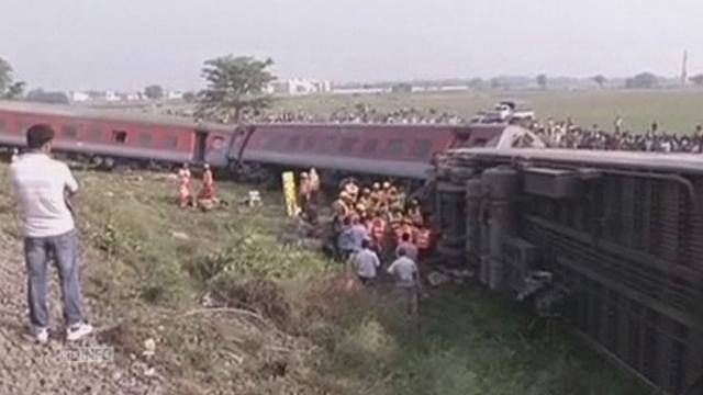 Le déraillement d'un train fait au moins quatre morts en Inde