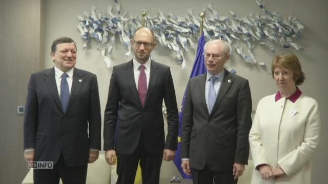 Le Premier ministre ukrainien accueilli à Bruxelles