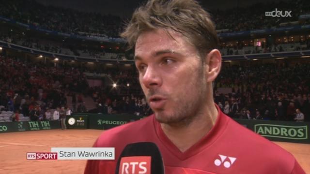 Tennis- Coupe Davis: Stan Wawrinka a battu Jo-Wilfried Tsonga (6-1, 3-6, 6-3, 6-2) pour le 1er match de la finale