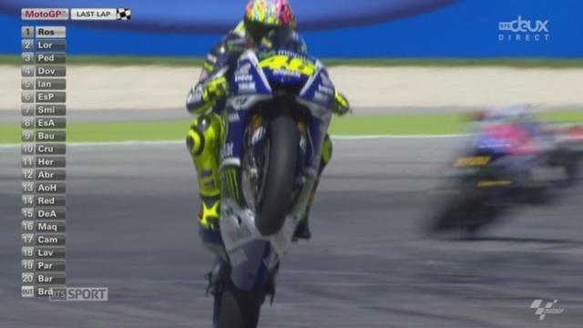 MotoGP. Arrivée: Valentino Rossi (ITA) triomphe