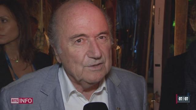 Le président de la FIFA s'est offert une visite à la maison suisse de Rio